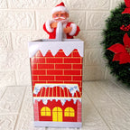 Santa Claus Figurine Electric Climbing Ladder Indoor Outdoor