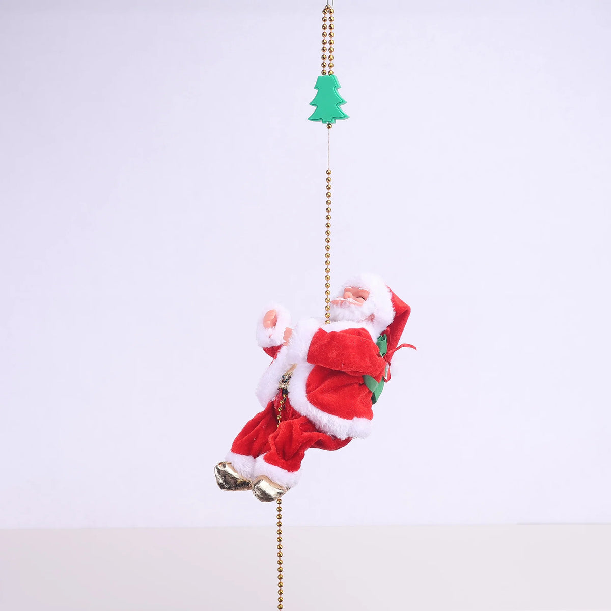 Santa Claus Figurine Fabric With Reflective Ornament