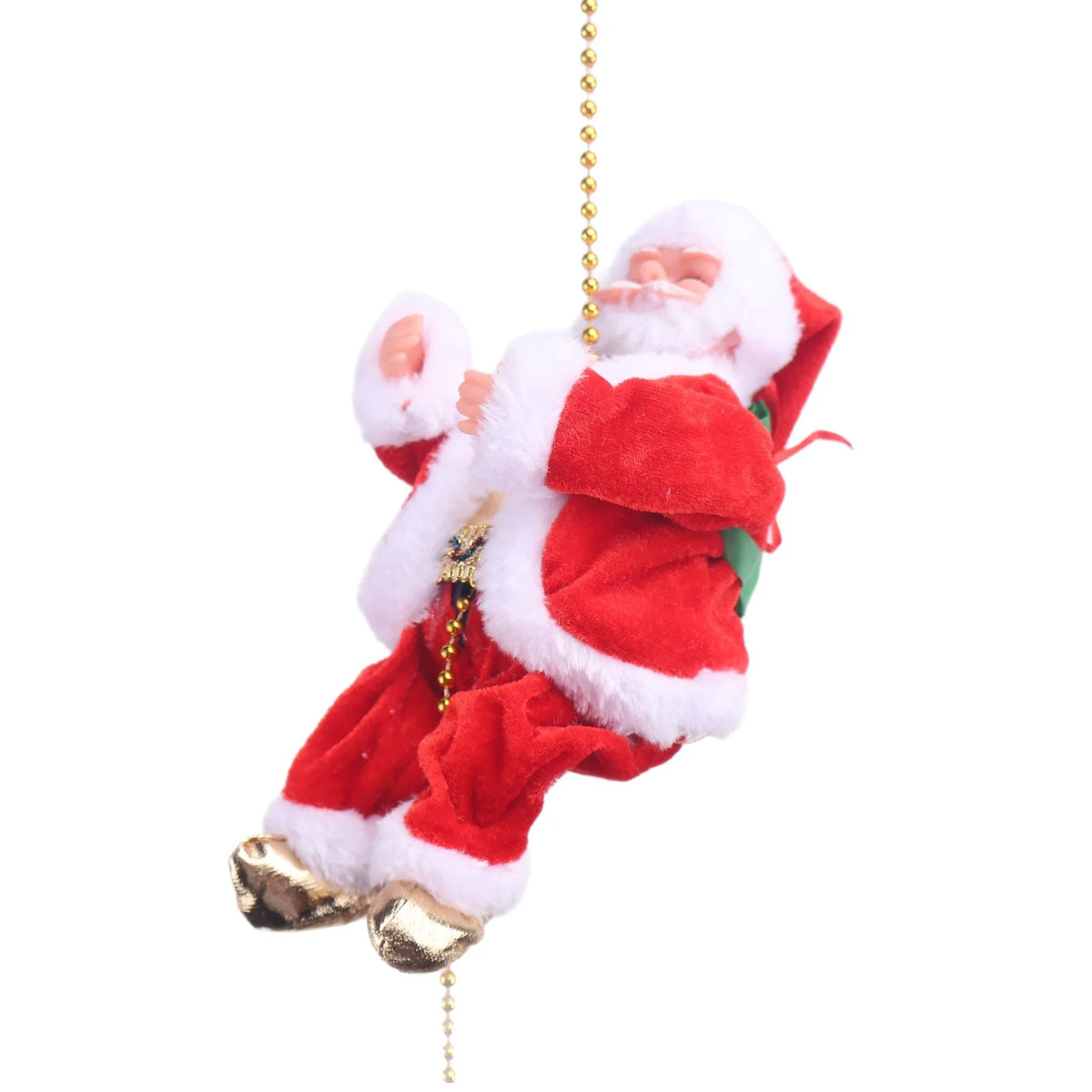 Santa Claus Figurine Fabric With Reflective Ornament