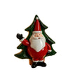 Santa Claus Figurine Hand-Painted Ceramic Tabletop