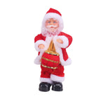 Santa Claus Figurine Hand-Painted Saxophone-Playing Indoor Decor