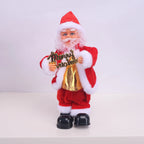 Santa Claus Figurine Hand-Painted Saxophone-Playing Indoor Decor