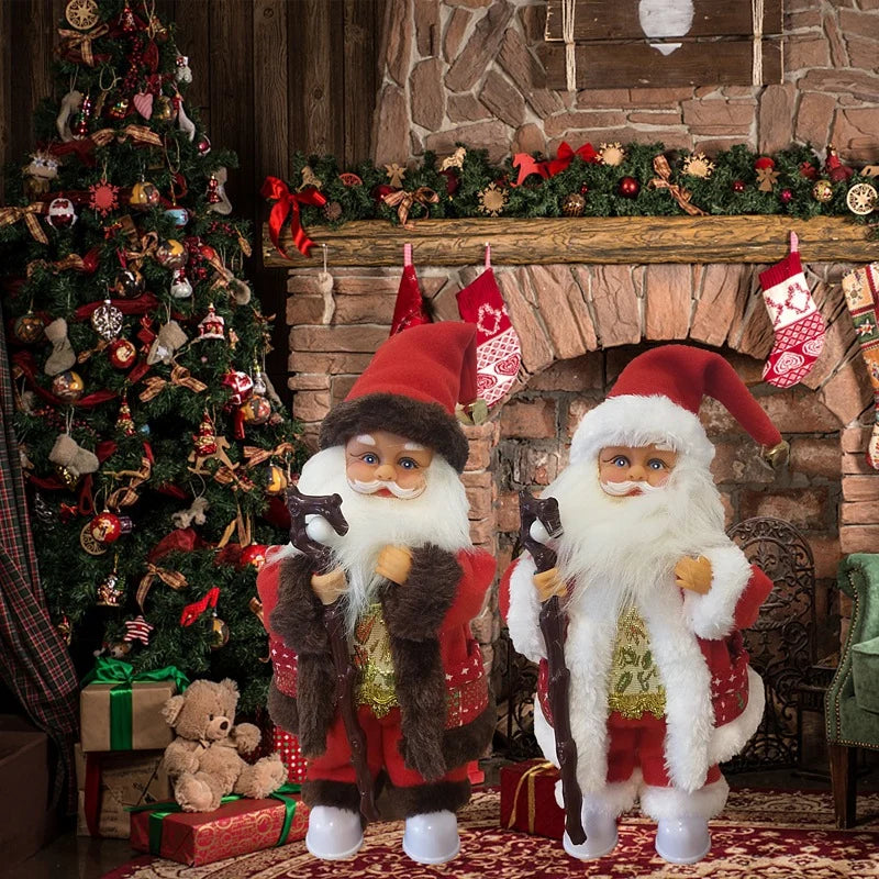 Santa Claus Figurine Handcrafted Durable Tabletop & Mantel Decor