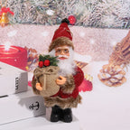 Santa Claus Figurine Intricate Hand Detailing Durable Tabletop Decor
