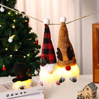 Santa Claus Figurine LED Lit Easy Care Fabric