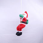Santa Claus Figurine Weather-Resistant Fabric Hanging Rope