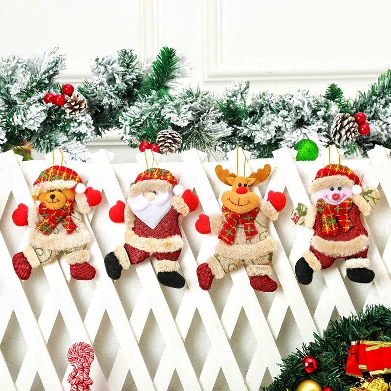 Santa Claus Ornament Plush With Hanging Loop