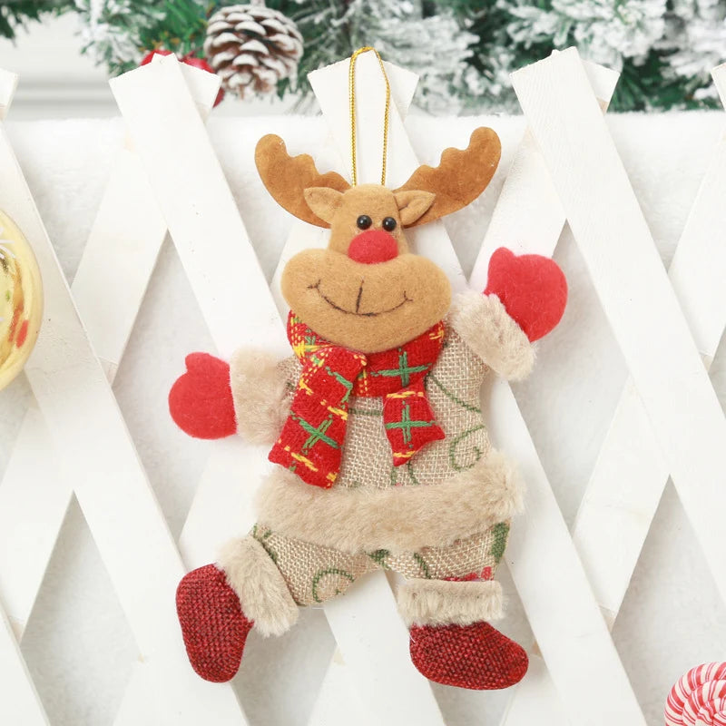 Santa Claus Ornament Plush With Hanging Loop