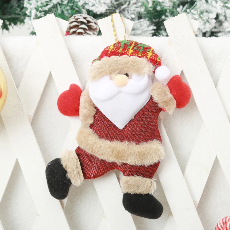 Santa Claus Ornament Plush With Hanging Loop