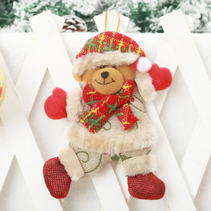 Santa Claus Ornament Plush With Hanging Loop