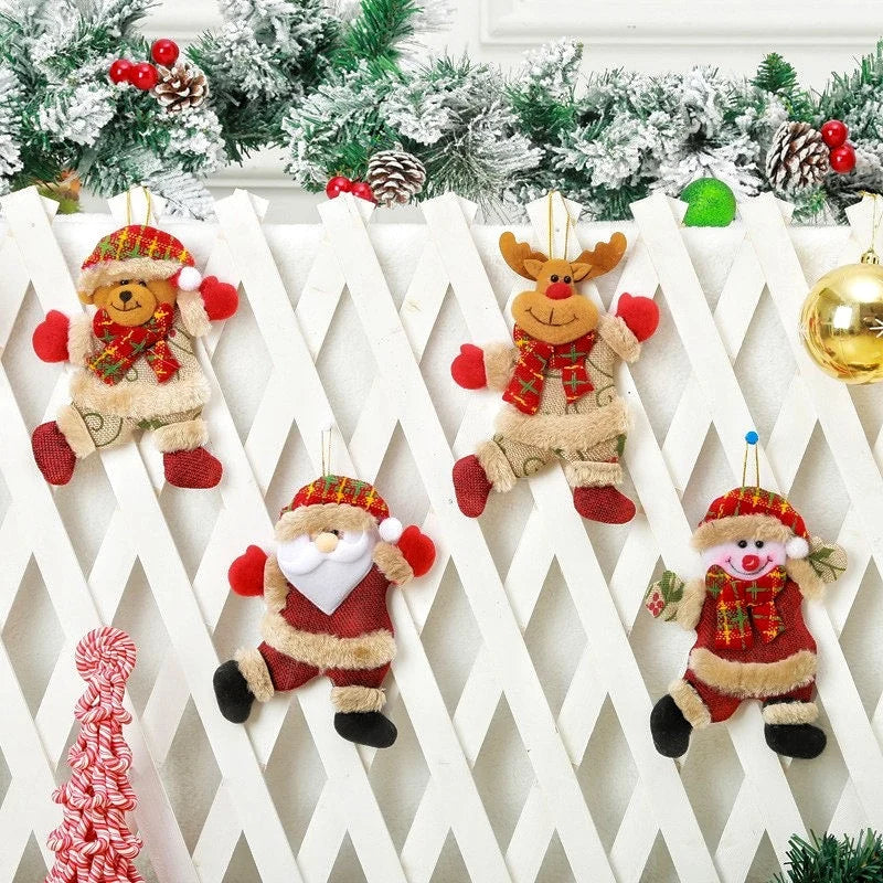 Santa Claus Ornament Plush With Hanging Loop