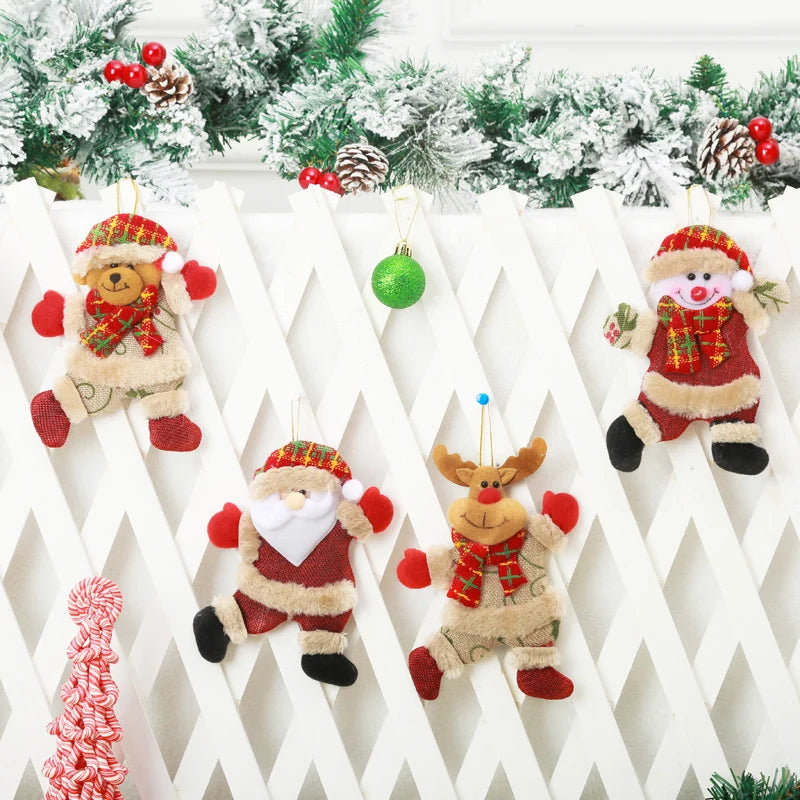 Santa Claus Ornament Plush With Hanging Loop