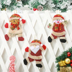 Santa Claus Ornament Plush With Hanging Loop