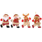 Santa Claus Ornament Plush With Hanging Loop
