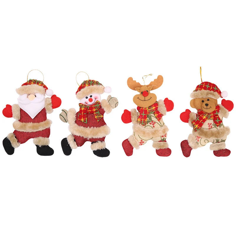 Santa Claus Ornament Plush With Hanging Loop
