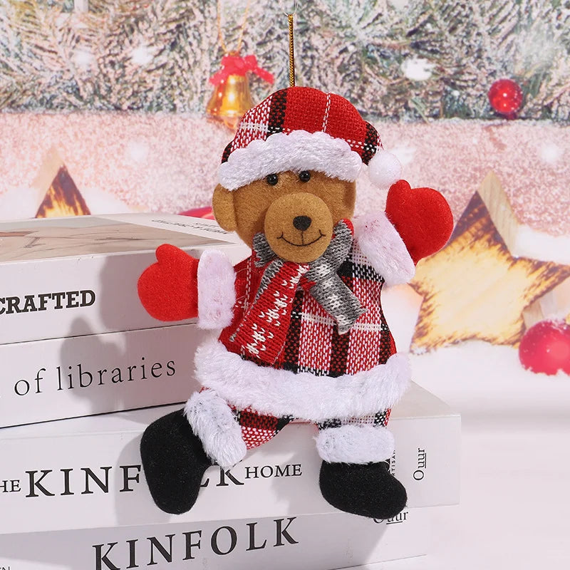 Santa Claus Ornament Plush With Hanging Loop