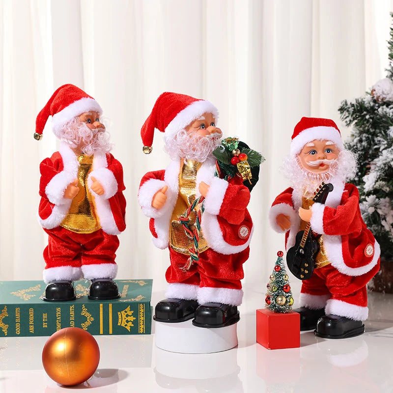 Santa Doll Plush Fabric Fluffy Beard Indoor & Outdoor