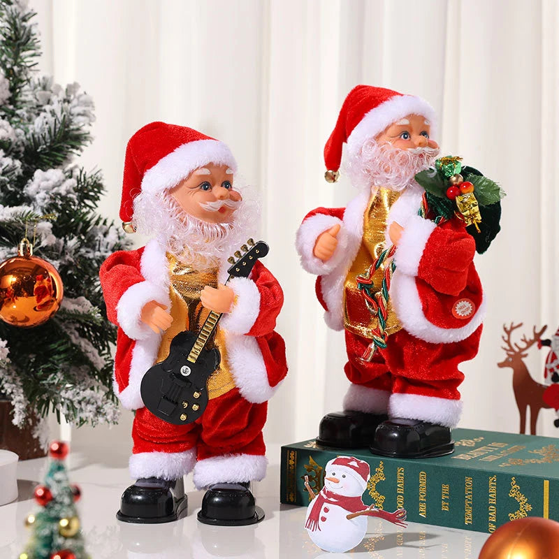 Santa Doll Plush Fabric Fluffy Beard Indoor & Outdoor