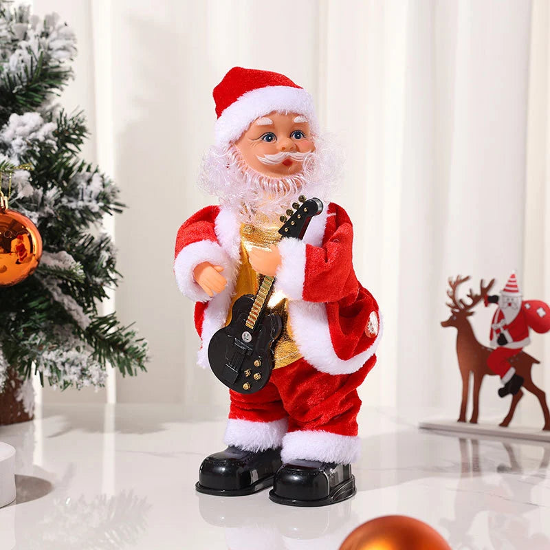 Santa Doll Plush Fabric Fluffy Beard Indoor & Outdoor