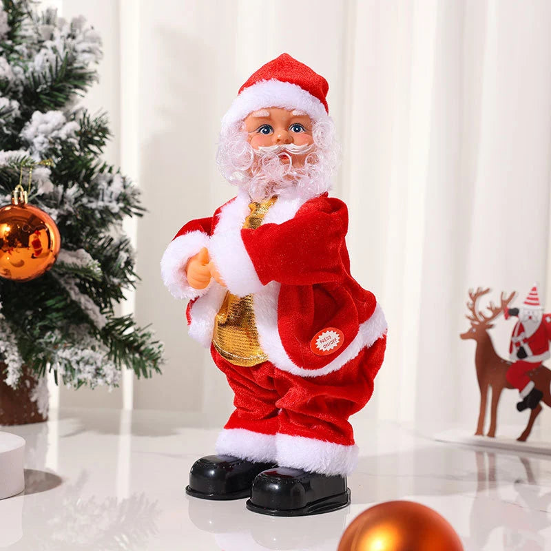 Santa Doll Plush Fabric Fluffy Beard Indoor & Outdoor