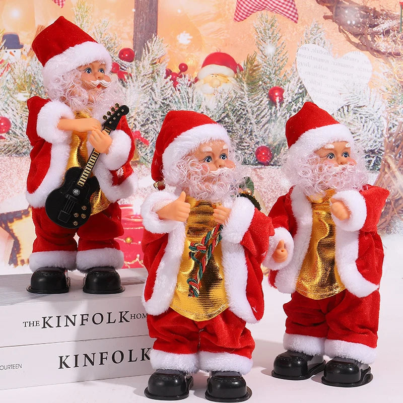 Santa Figure Fabric-Trimmed Gift Detail