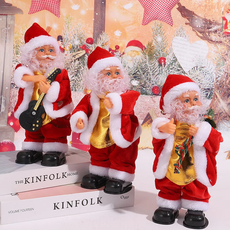 Santa Figure Fabric-Trimmed Gift Detail