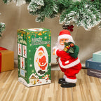 Santa Figure Fabric-Trimmed Gift Detail