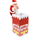 Santa Figurine Climbing Mantel Sturdy Plastic & Painted Detail
