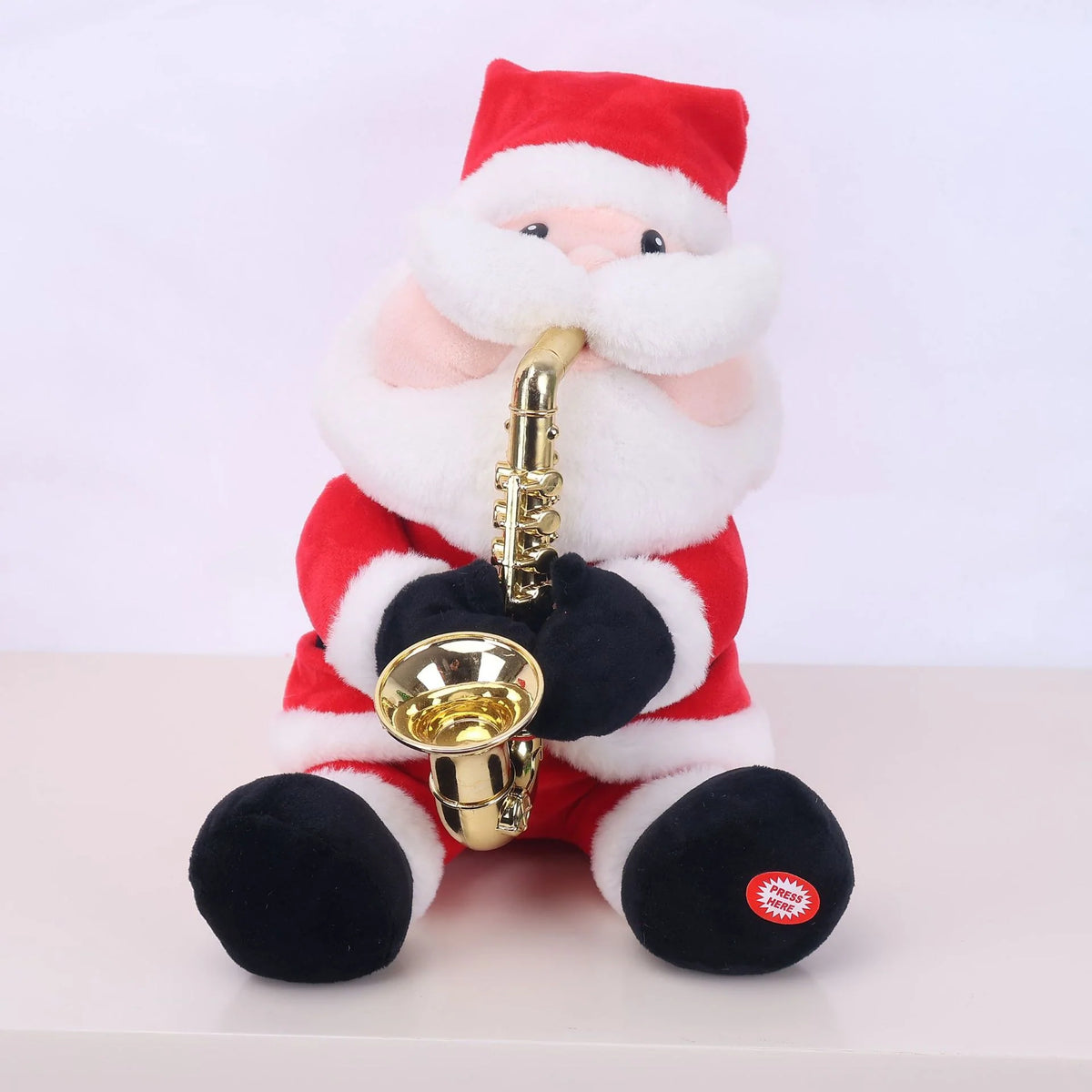 Santa Figurine Detailed Design Durable Tabletop Decor