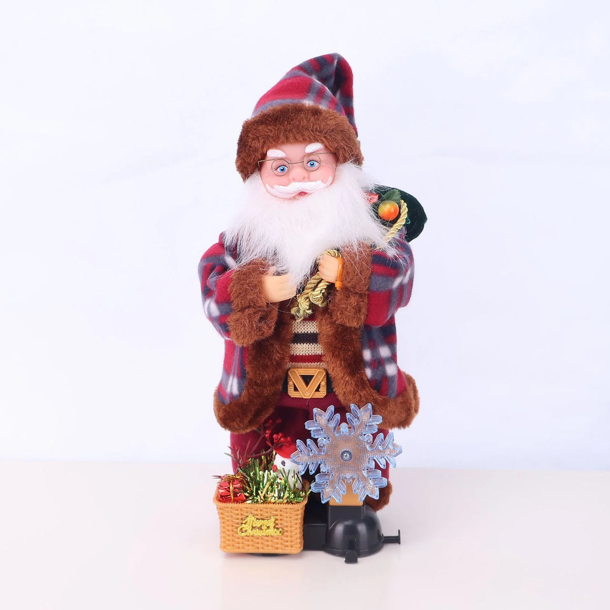 Santa Figurine Detailed Design Durable Tabletop Decor