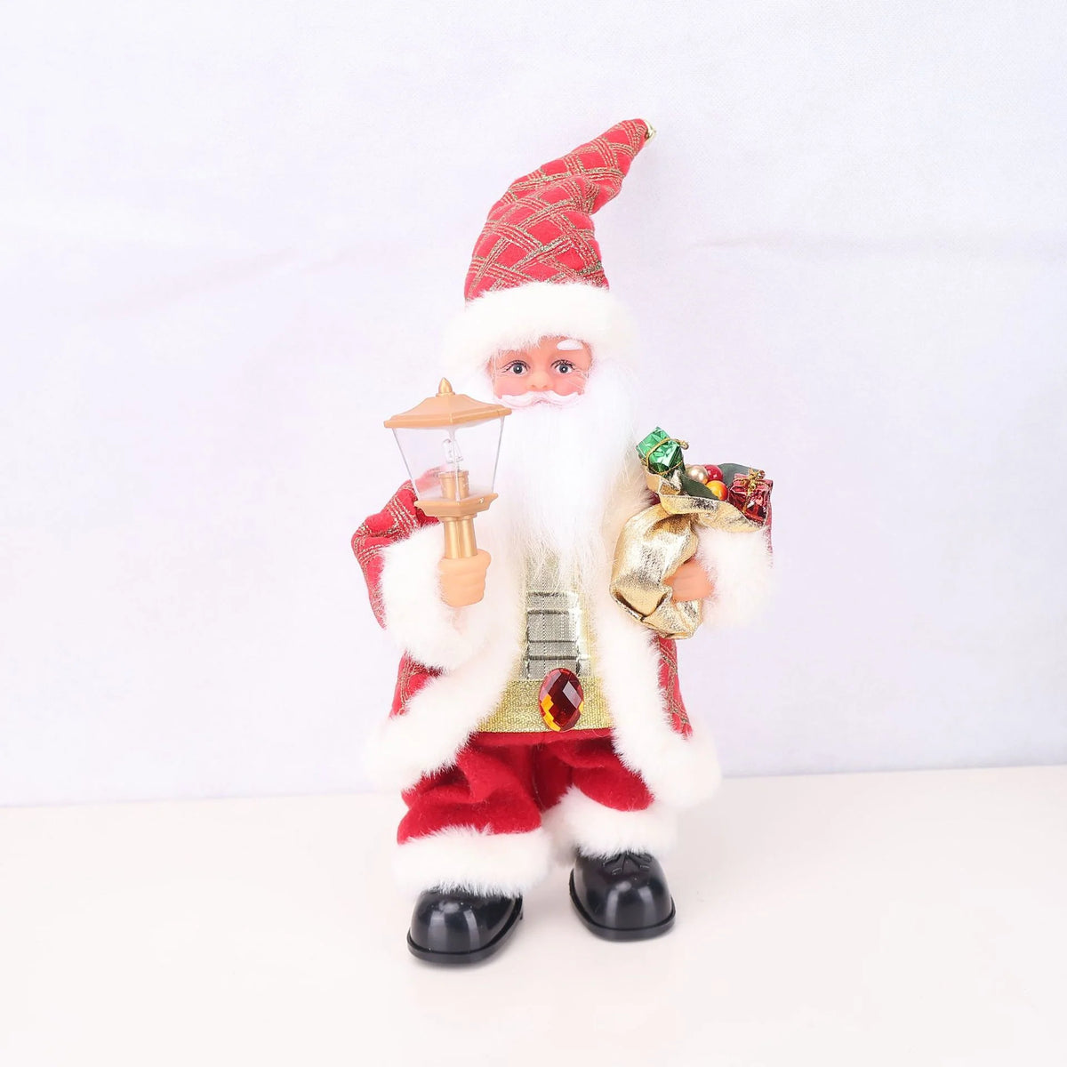 Santa Figurine Detailed Design Durable Tabletop Decor