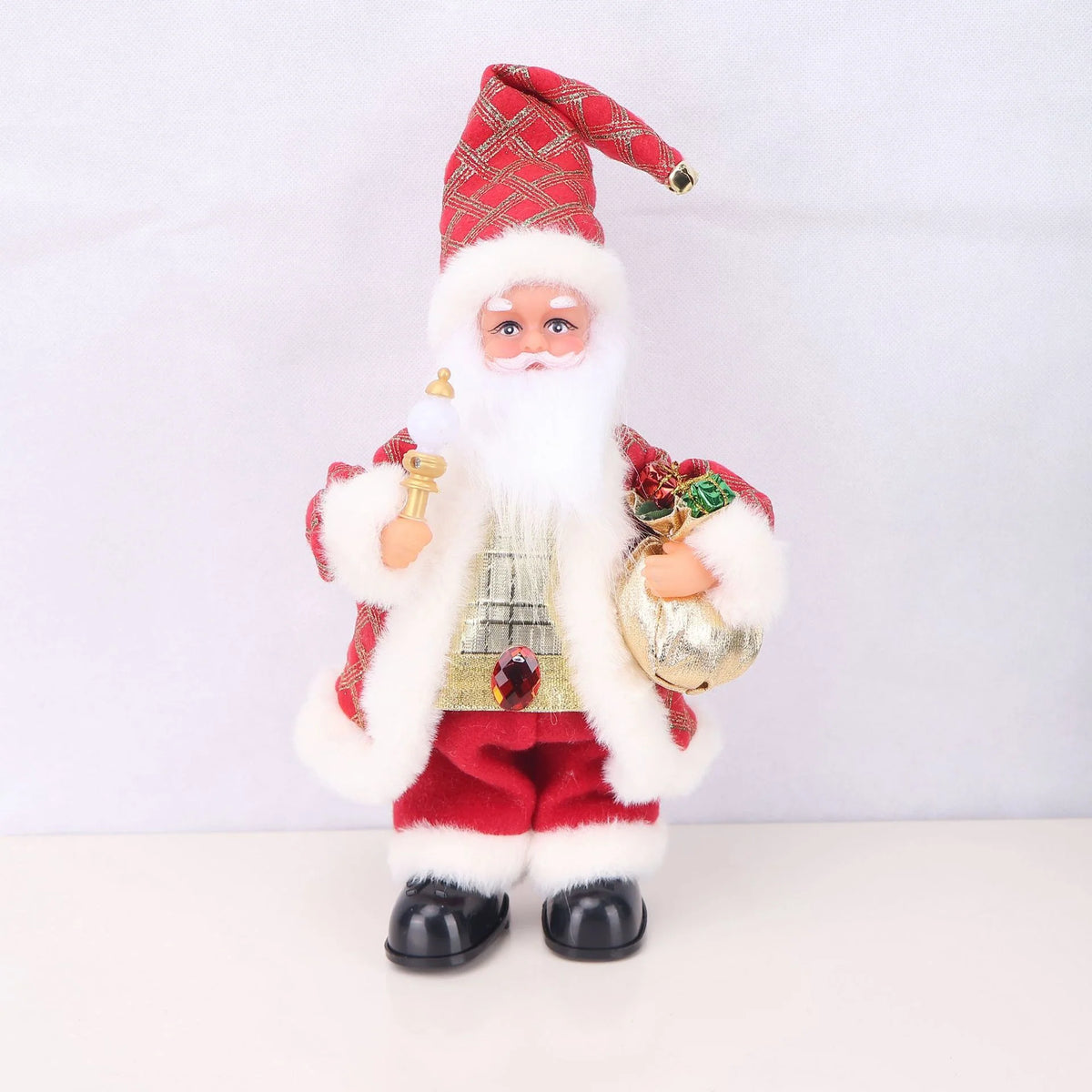 Santa Figurine Detailed Design Durable Tabletop Decor
