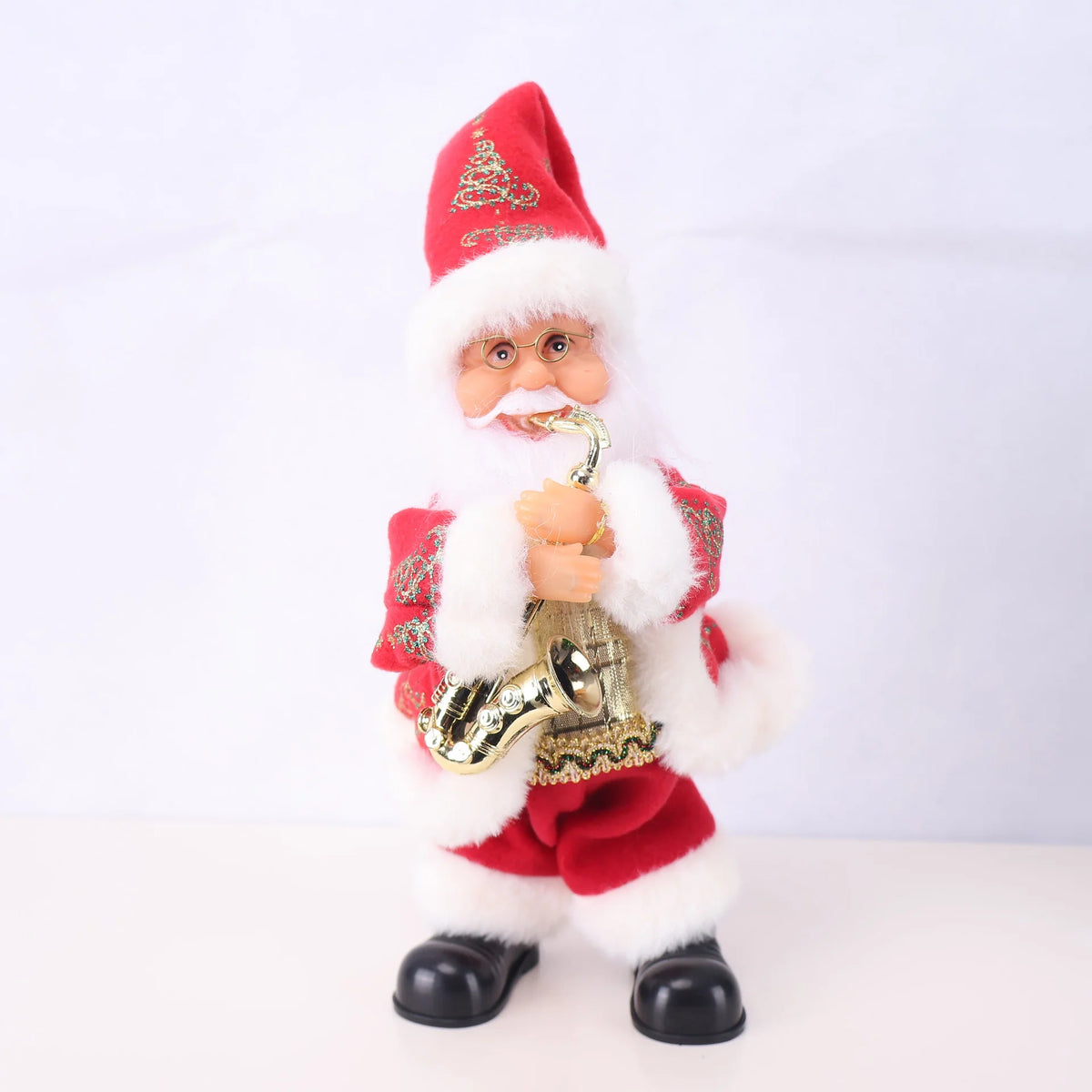 Santa Figurine Detailed Design Durable Tabletop Decor