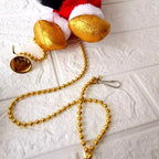 Santa Figurine Durable Resin Movable Parts & Lighted Necklace