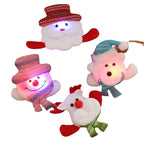 Santa Figurine Felt & Soft Fabric Fluffy Beard
