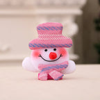 Santa Figurine Felt & Soft Fabric Fluffy Beard