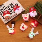 Santa Figurine Felt & Soft Fabric Fluffy Beard