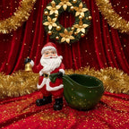 Santa Figurine Hand-Painted Mantel & Tabletop Decor