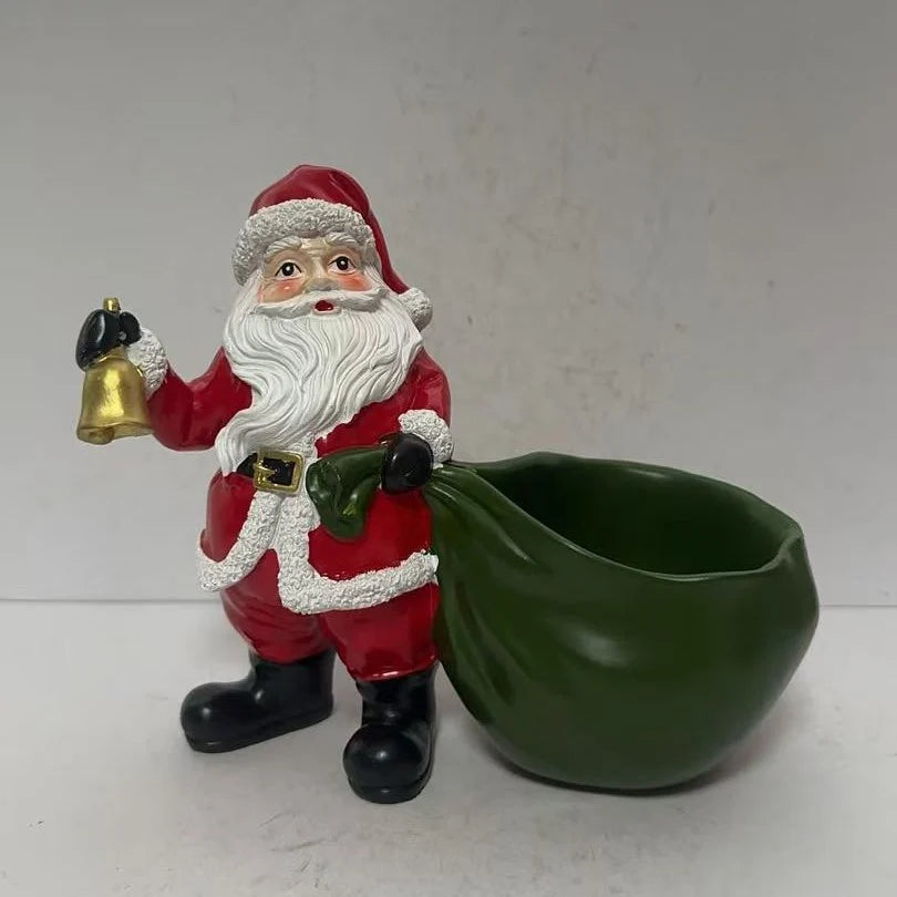 Santa Figurine Hand-Painted Mantel & Tabletop Decor