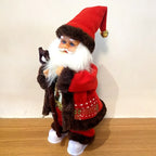 Santa Figurine Handcrafted Durable Materials Tabletop & Mantel