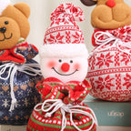 Santa Figurine Handcrafted Fabric Tabletop Decor