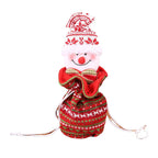 Santa Figurine Handcrafted Fabric Tabletop Decor