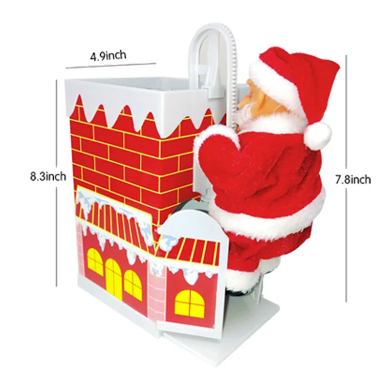 Santa Figurine Motorized Climbing Indoor Outdoor