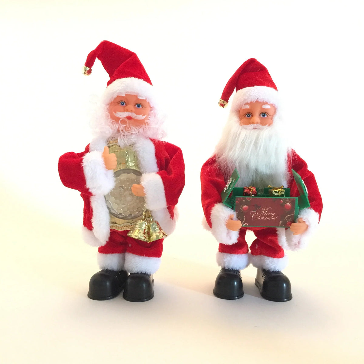 Santa Figurine Music Box Tabletop Holiday Decor