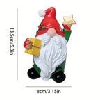 Santa Figurine Playful Pose Durable Tabletop & Shelf Decor