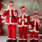 Santa Figurine Plush Red Decorative Accents