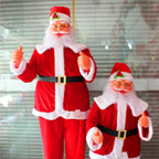 Santa Figurine Plush Red Decorative Accents