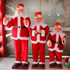 Santa Figurine Plush Red Suit Durable & Lightweight