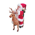 Santa Figurine Riding Reindeer Tabletop