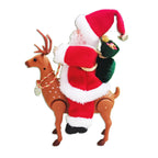 Santa Figurine Riding Reindeer Tabletop